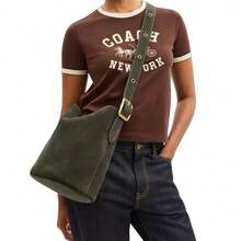 Tas Selempang Wanita Coach Bleecker Series Warna Polos CCC24B4OL - Hijau Zaitun CCC24B4OL - View 2