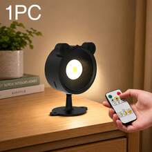 1/2 Pack Rechargeable Magnetic Wall Lamp, Touch & Remote Control LED Reading Light, 3 Color Modes, Dimmable And 360° Rotatable, Suitable For Bedroom And Bedside - Multicolor - View 12