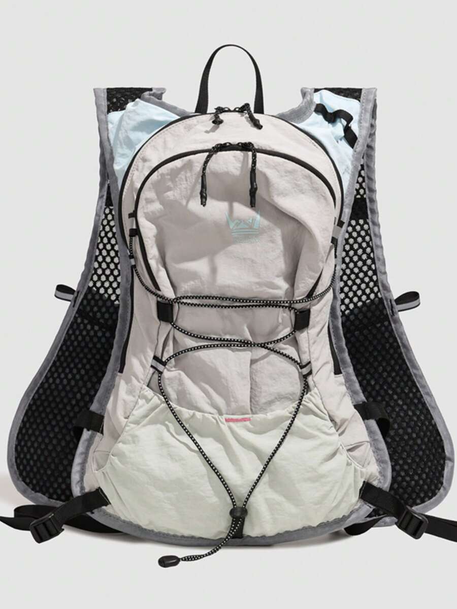 Ransel Rompi Lari dan Hiking Ringan dengan Strip Reflektif, Ransel Hidrasi Jaring Bernapas untuk Aktivitas Luar Ruangan Mendaki, Bersepeda - MultiWarna - View 1