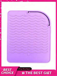 1 Alfombrilla de silicona resistente al calor talla grande vendida para herramientas de peinado (planchas, rizadores, varitas de peinado) - Protege las encimeras. - 22,7 x 11,6 cm - Ver 5