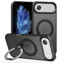 Phone Case: Compatible With IPhone 17 Pro Max Air / 15 / 14 / 16 Plus; Supports Magnetic Attachment And Features An Anti-Slip, Semi-Transparent Design. - 黑色 - 查看 5
