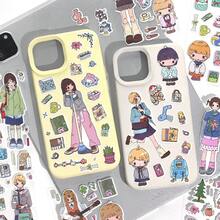 6 Sheets/Bag Stickers, Tiny Daily Series, Japanese & Korean Style Character Stickers, Scrapbook Supplies, Notebook Accessories, For Decorating Cards, Photo Frames, Computers, Phone Cases, Water Bottles, Magazines, Stationery Boxes, Luggage, Desktop Decor - Sticker Pack - View 8