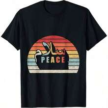 Free Shipping, Gifts For Mom, Washington D.C. Retro T-Shirts As Souvenirs, Vintage Women's Clothing, Local Warehouse Items, Women's Clothing - 黑色 7 - 查看 1