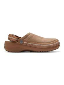 Crocs Men's Women's Sports Casual Shoes Classic Lightweight Faux Stitch Clog Summer Men's Women's Faux Stitch Beach Sandals 214048-2EY - Squid Brown - View 7