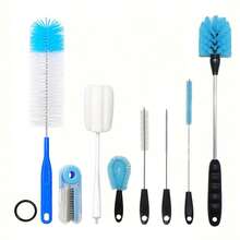 2/4/9pcs Long Handle Bottle Brush Tube Cleaning Lab Set, Cup Cleaning Brush, Suitable For Cleaning Narrow Mouth Beer Bottles, Wine Decanters, Tubes, Lids, Sinks, Bottle Cap Covers - A - View 12