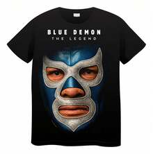 Playera Diseño Blue Demon Marca Que Facha - Blanco - Ver 1