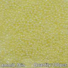 100顆 4mm 馬卡龍色奶油玻璃米珠,DIY珠寶製作,手工串珠DIY材料包,珠寶配件 - diy奶油珠 - 查看 21