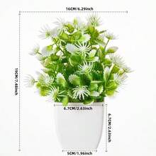 Simulation Mini Plant Bonsai Indoor Small Artificial Plant Home Office Farmhouse Bathroom Decoration Holiday Decorations - Multicolor - View 8