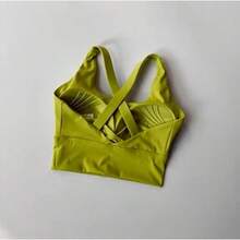 Colección de Sujetadores deportivos todo en uno, pecho profesional de alta intensidad a prueba de golpes, sujetador para correr, Yoga, Fitness, tela de verano - Morado - Ver 8