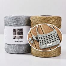 6mm Shiny Metallic Yarn, Sequin Knitted Thread, Suitable For DIY Knitted Plant Hanging Baskets, Crochet Bags, Holiday Decorations - Multicolor - View 4