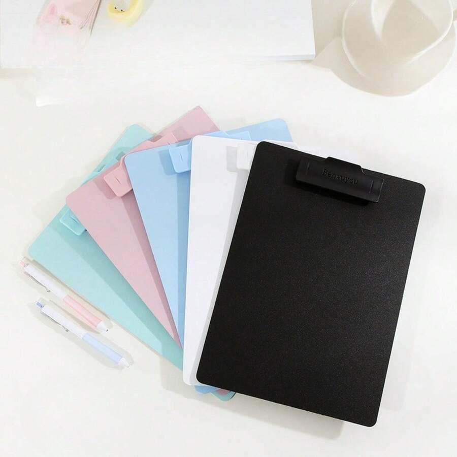 1pc Thickened A4 Size Clipboard Folder Board, Horizontal/Vertical Drawing Sketching Writing Clip, Office Drawing Storage Pad, Suitable For School Opening And Graduation - 1pc - View 1