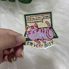I'M VERY BUSY. Scratch-Resistant And Durable, Suitable For Laptops, Motorcycles, Toolboxes, Guitars, Scooters, Car Stickers, And Bumper Stickers., Stickers, Gift Gift, Toolbox Decals, Laptop Stickers School Supplies - Star Film - View 1
