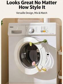 Multiple Styles Cute Flower Magnetic Washing Machine Door Handle, Flexible Bendable Washing Machine Door Support Device, Keeps Door Open; Anti-Mold Ventilation Support Block For Front-Loading Washing Machines, Home Decor Item. - A - View 6