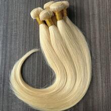 BINF 613直髮束 金色直髮巴西處女人髮接髮 女用日常使用 雙層髮束 不掉髮 - S613 - 查看 7