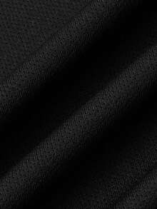 Men's Casual Polo Shirt, Knight Embroidery Design, Minimalist Fashion Daily Wear - Black - View 7