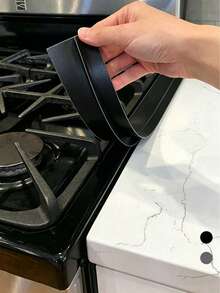 1 buah/2 buah Strip Penutup Celah Kompor Tahan Suhu Tinggi Berbentuk T, Strip Pengisi Celah Silikon, Penutup Celah Dapur Perekat Diri Tahan Air, Tahan Minyak, Tahan Debu, Tahan Panas dan Tahan Noda, Menjaga Kebersihan Meja Dapur, Barang Dekoratif Penting untuk Dapur - View 2