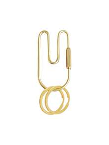 Brass Key Ring With Key Chain, Screw Twist Metal Key Ring, Key Storage Pendant, Minimalist Bag Decoration Pendant, Daily Accessory, Unisex Daily Key Accessory Gift, Suitable For Hanging Bags, Outdoor, Travel And Gifts, Unique Party Gift, Birthday Gift, Teacher Gift, Back To School Gift - Multicolor - View 13