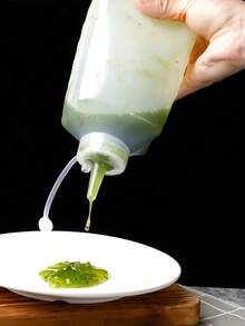 1pc Squeeze Sauce Bottle, Large Capacity Portable Kitchen Utensil, Multiple Sizes Available, Multi-Purpose Leak-Proof Condiment Bottle, Suitable For Ketchup, Jam And Salad Dressing - Multicolor - View 10