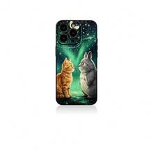 手机壳:适配 iPhone17 16 15 14 13 12 11 proPro Max系列 夜空の猫たち メンズレディース高級感 - ブラック - チェックする 5