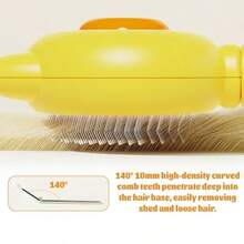 Cat Brush For Short Or Long Haired Cats Dogs Rabbits, Cute Dog Brush With Release Button For Massage And Removes Loose Fur - Multicolor - View 8