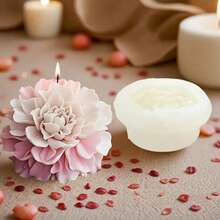 Bouquet Scented Candle Silicone Mold DIY 3D Flower Candle Handmade Diffuser Stone Decor - Flowers - View 2