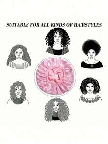 1 Stück Satin Duschhaube Haarnetz Seidenkappe, geeignet für Haarpflege, Zuhause und Badezimmer, Herbst-/Winterstil, geeignet für Hautpflege und Gesichtswaschen - mehrfarbig - Übersicht 7