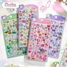 Pegatinas de gotas de agua de dibujos animados lindos para decoración de cuadernos de estudiantes, pegatinas para fundas de teléfono, regalo de juguete de recompensa para estudiantes - color - Ver 11
