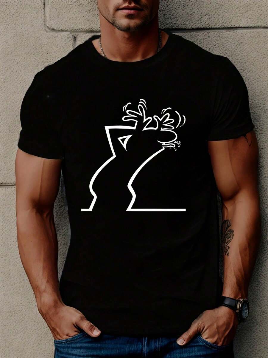 Men T-Shirts - Black - View 1
