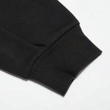 Puma Spring/Autumn Men's Hooded Sports Sweatshirt, Casual Fashion Large Logo Outdoor Knit Pullover 62814201 - Black - View 5