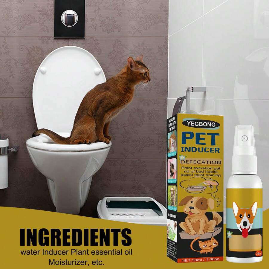 Pet Toilet Training Positioning Spray, Pet Cat Dog Toilet Training Positioning Attractant