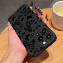 Funda para Teléfono - Funda Protectora Completa Anti-Caídas de TPU con Diseño de Lazo de Mariposa para Apple  6 7 8 X Xs Xr Xs Max 11 12 13 14 15 16 Pro Max - Estilo 1 - Ver 3