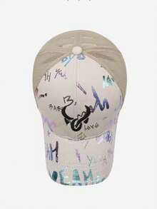 New Graffiti Embroidered Baseball Cap, Casual Baseball Cap, Outdoor Daily Versatile Sun Protection Shade Cap - Multicolor - View 3