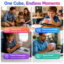 مكعب لغز جيلي، مكعب سريع شفاف، مناسب للأطفال والبالغين، لعبة تعليمية دوارة سلسة، هدية تعليمية بدون شاشة - متعدد الألوان - مشاهدة 7