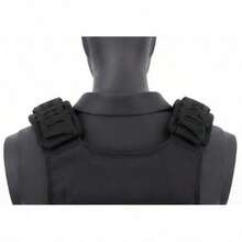 Tactical Shoulder Pads, Laser Cut Molle Vest Shoulder Strap Pads, Breathable Soft Nylon Shoulder Protection Pads, With Pressure Relief Design, Detachable Comfortable Shoulder Pads, For Plate Carrier, FCPC JPC Vest, Backpack, Hunting, Shooting, Hiking, Outdoor Activities, Black/Tan/OD Green Available - Multicolor - View 4