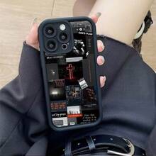Cross Puzzle Case Suitable For Apple 16 Pro Max,  15 Pro, European And American 17 Pro, Personalized 14 - 金剛砂-黑-十字架拼圖 - 查看 5