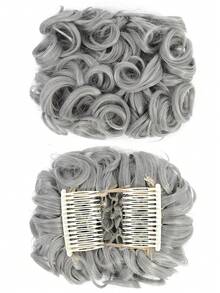 S-Noilite Synthetic Large Hair Claw Clip Curler, Women's Updo Hair Accessories, Hair Toppers, Top Hairpiece - Multicolor - View 30
