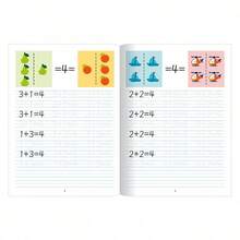 1pc Spanish Alphabet & Vocabulary, Math Learning And Writing Practice Material. Designed To Teach Correct Writing Methods, It Is An Ideal Home Education Resource And A Great Gift. - A - View 9
