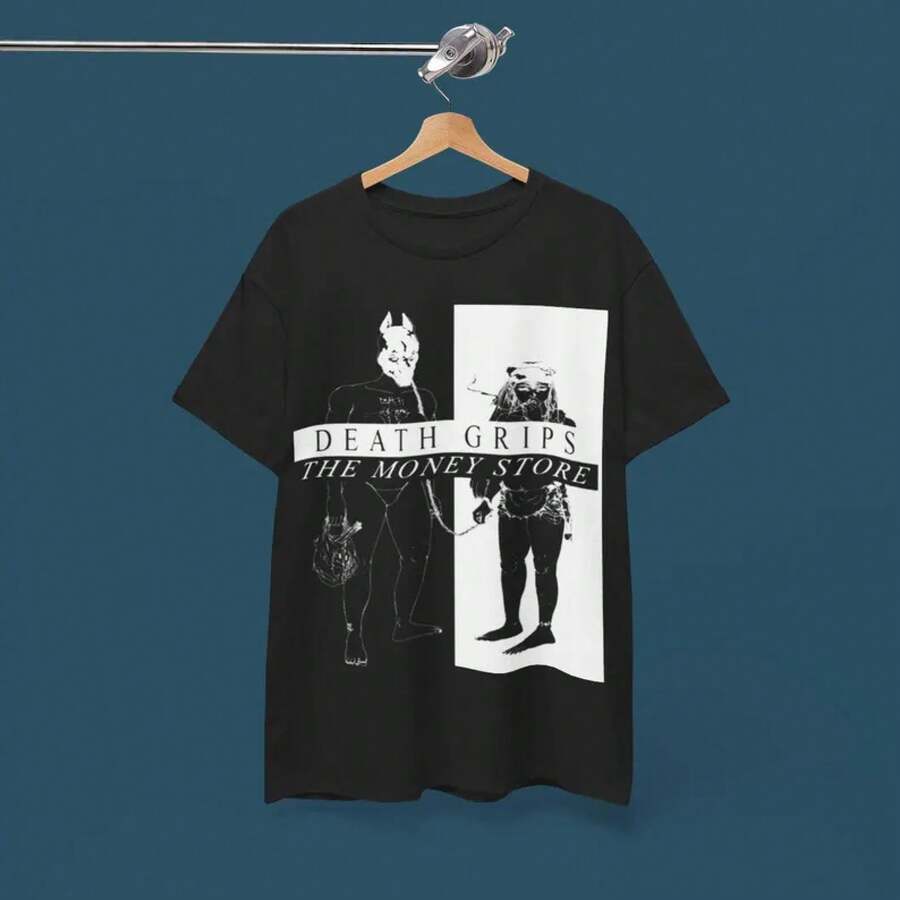 Camiseta de la banda Death Grips - Hip Hop Experimental - Team Sleep Hella 42 Ghosts - Negro - Ver 1