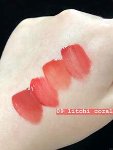Rom&nd Romand JUICY LASTING TINT 09# LITCHI CORAL，水光亮澤妝效，保濕持久，不褪色不沾杯，輕盈舒適，適合新手日常使用，K-Beauty 韓系彩妝，Olive Young，禮物 - 09# LITCHI CORAL - 查看 3