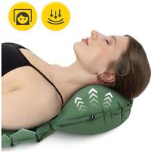 Single Person Inflatable Travel Mattress, Outdoor Camping Sleeping Pad - Army Green - View 3