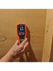 Klein Tools ET140 Medidor de Humedad; Detecta hasta 3 4 Pulgadas de Profundidad en Paneles de Yeso Madera y Mampostería; Naranja - Medidor de humedad - Ver 7
