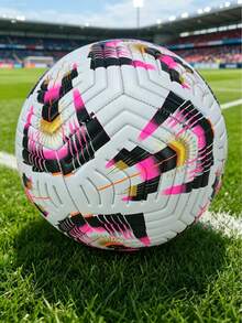 1pc Size 5 Standard Soccer Ball, Indoor/Outdoor Universal, Match/Training Use, Gift Inflatable PU Leather Multi-Color Team Sports Football (Football Shipped Deflated) - Multicolor - View 4