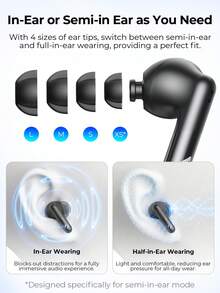 havit Earbud Olahraga Nirkabel ANC In-Ear/Semi-In-Ear Fit ENC Peredam Kebisingan Kontrol Sentuh HiFi Stereo Dengan Mikrofon Kompatibel Dengan iPhone/Samsung/Huawei/Xiaomi - Hitam TW982 PRO - Hitam - View 10