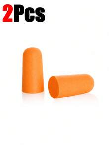 10/24/60/120pcs Foam Earplugs, 32dB NRR Noise Reduction Earplugs, Suitable For Sleep, Snoring, Travel, Loud Music, Concerts, Shooting, Work, Construction, Hearing Protection (Orange) - Orange Color - View 9