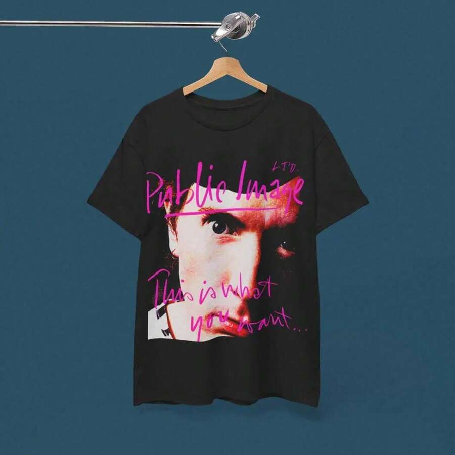 Public Image Limited T-Shirt – PIL Post-Punk-Rock T-Shirt - Black - View 1