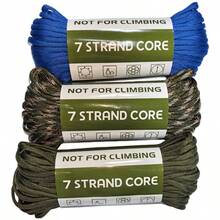 25m/984inch Of 7-Core Rope With A Diameter Of 4Mm, Suitable For Phone Lanyard Weaving Bracelets And Outdoor Camping,Clothesline,DIY Making - Multicolor - View 6