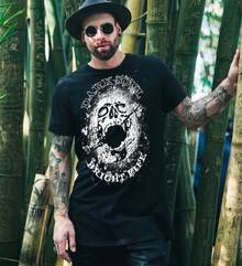 Camiseta divertida de calavera de terror para Halloween, ropa gótica, camiseta gótica de esqueleto, regalos espeluznantes de terror - Negro - Ver 3
