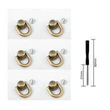 Metal Bag Rivets With Screwdriver Tool, Rivet Studs Buttons Handbag Belt Hooks Leather Craft Luggage Bag Clamps Hardware Accessories, Wallet Making, DIY Wallet Making - A - View 14