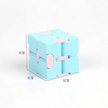 1pc Infinite Cube Stress Reliever, Macaron Pocket Cube, Mini Flipping Cube, First Day Of School - Multicolor - View 7