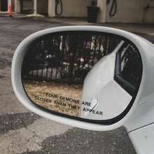 Deine Dämonen sind näher als sie aussehen, Spiegelaufkleber, Auto-Spiegelaufkleber, Auto-Dekorationsaufkleber - Autoaufkleber - Übersicht 1